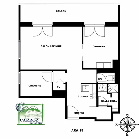 Ara15 6 Pers Centre Station Carroz Apartment Les Carroz d'Araches